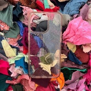 iphone 13 pro pink glitter case